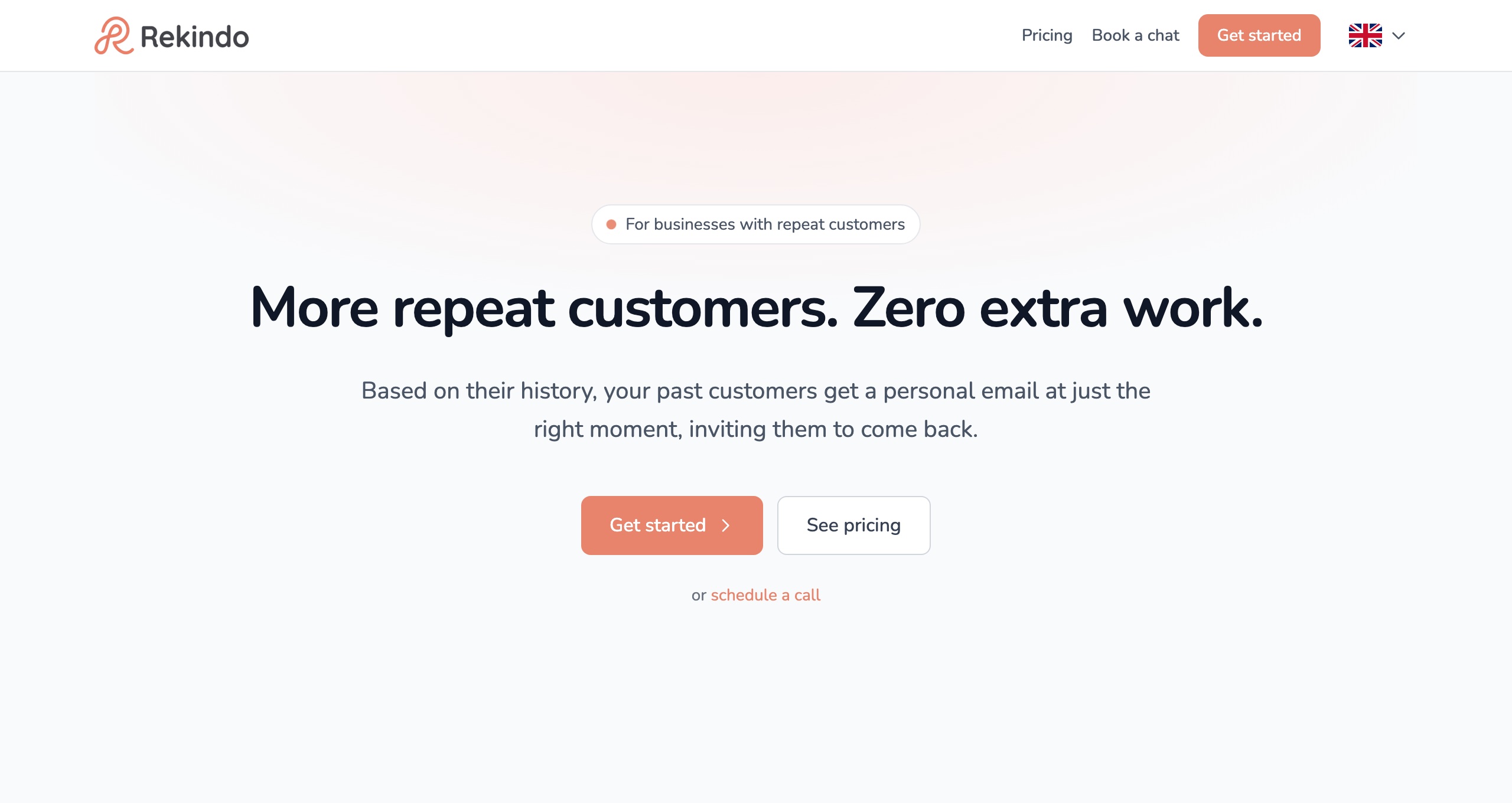 Rekindo landing page